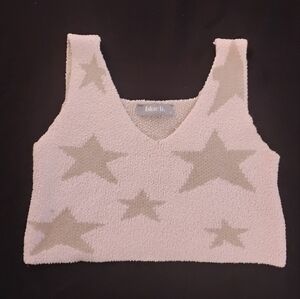 Blue b. Collection – Star Print Crop Tank Top